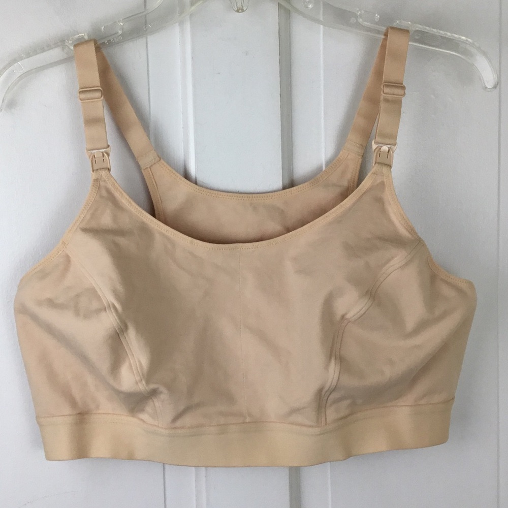 Gratlin Sports Bra Nursing Bra Pull Over XXL Nude New